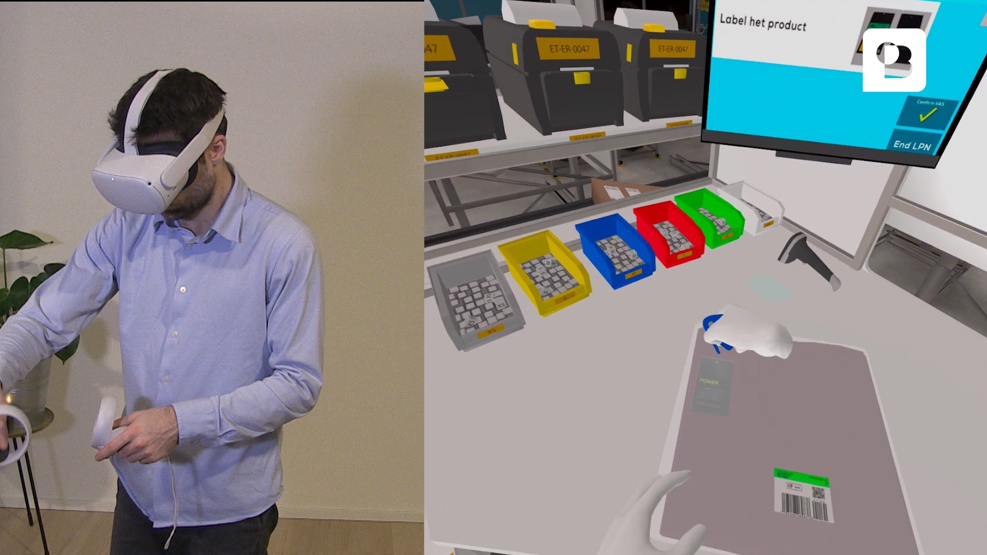 VR Warehouse Packing Training