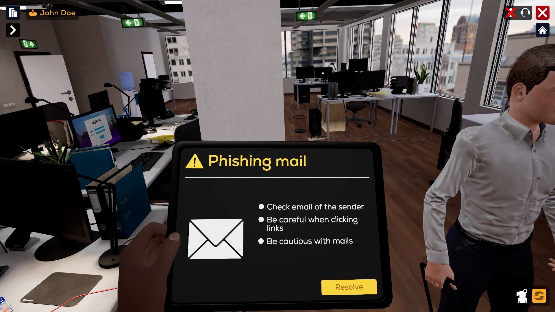 VR CyberSecurity Training