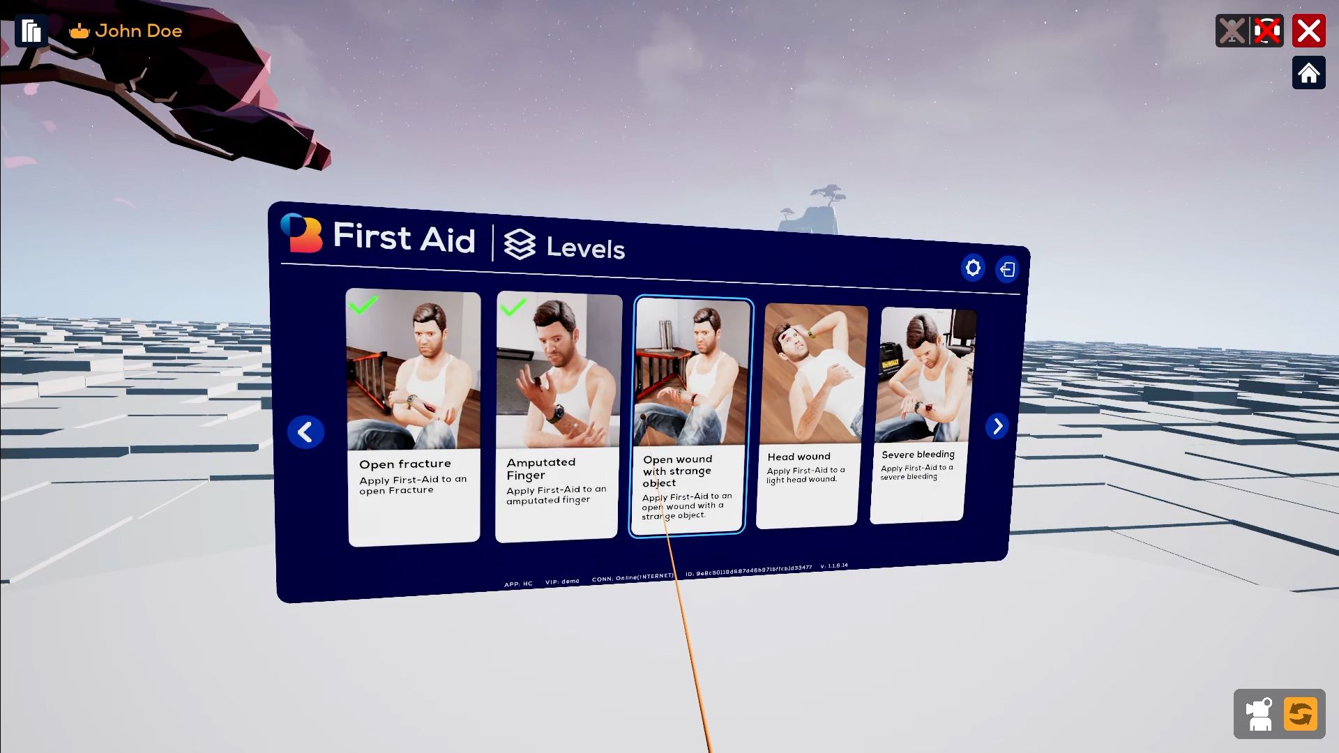VR First Aid Training - Lessons