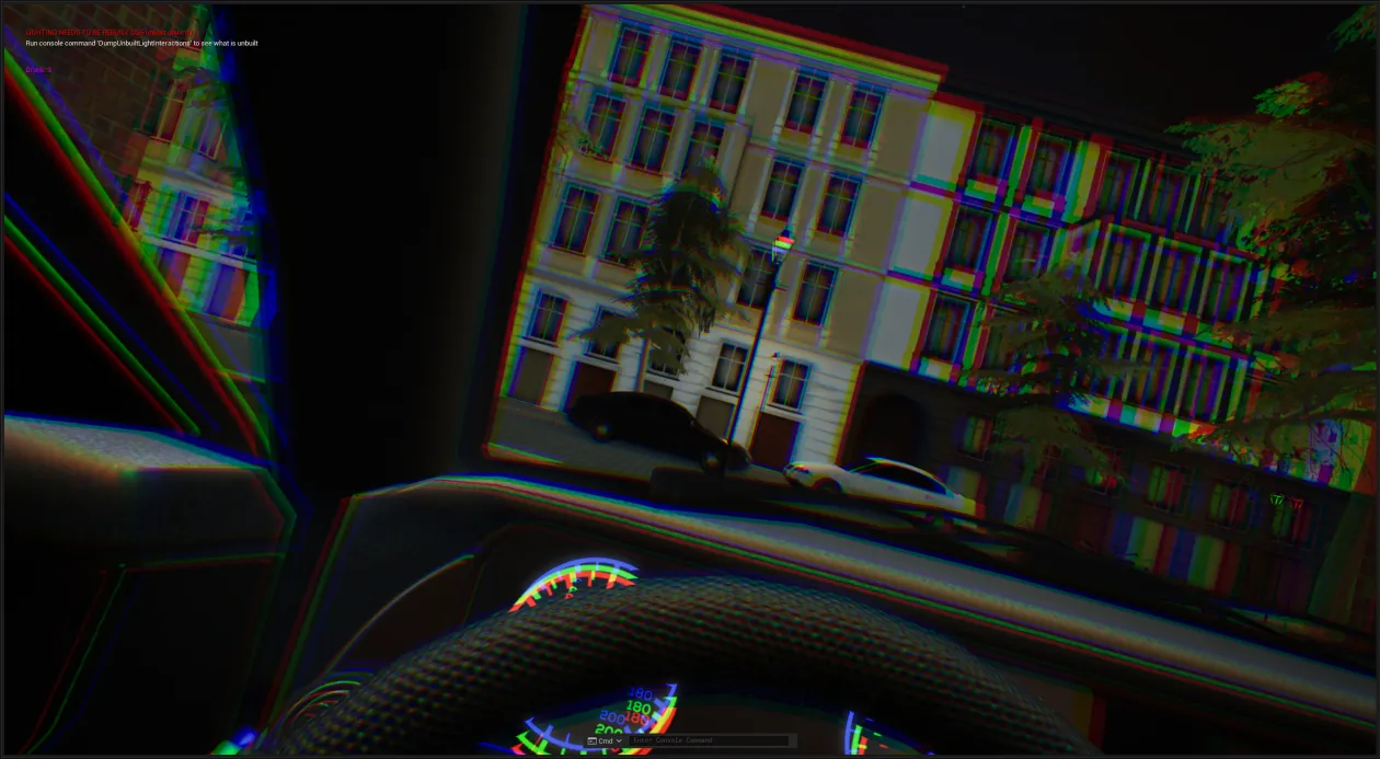 Mobile VR driving simulator with steering wheel for impaired driving education