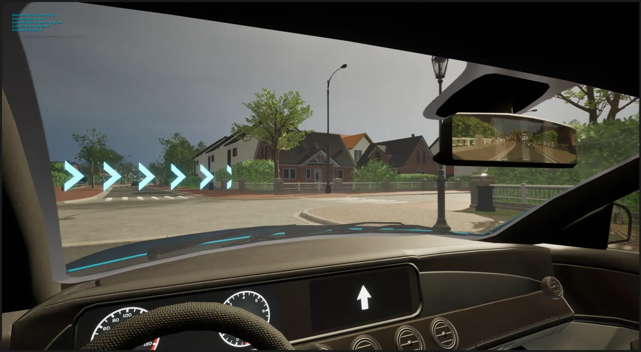 Drunk driving simulator scenario in virtual traffic environment